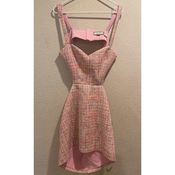 Assignment Revolve Multi Sprikles Maribel Tweed Mini Dress Size L - Picture 3 of 7